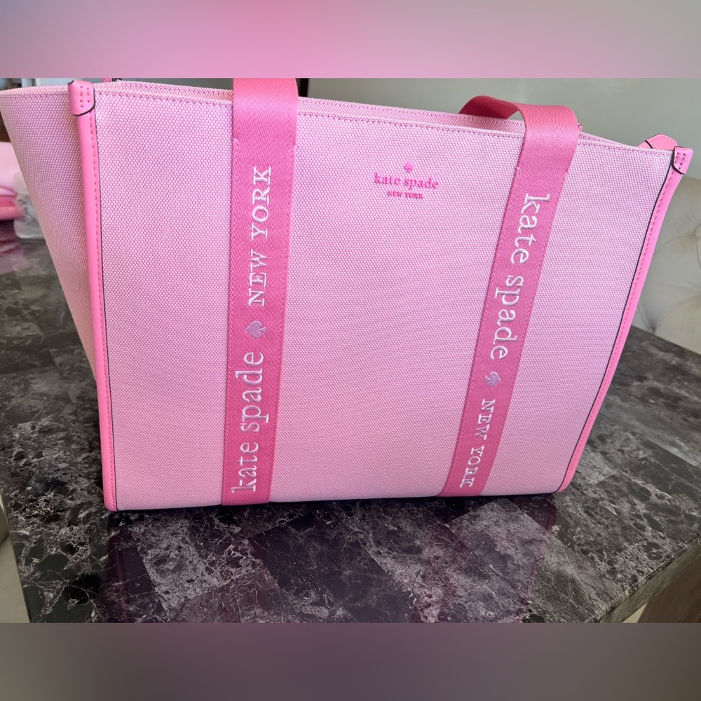 NWOT Large Kate spade pink tote bag - Picture 2 of 16